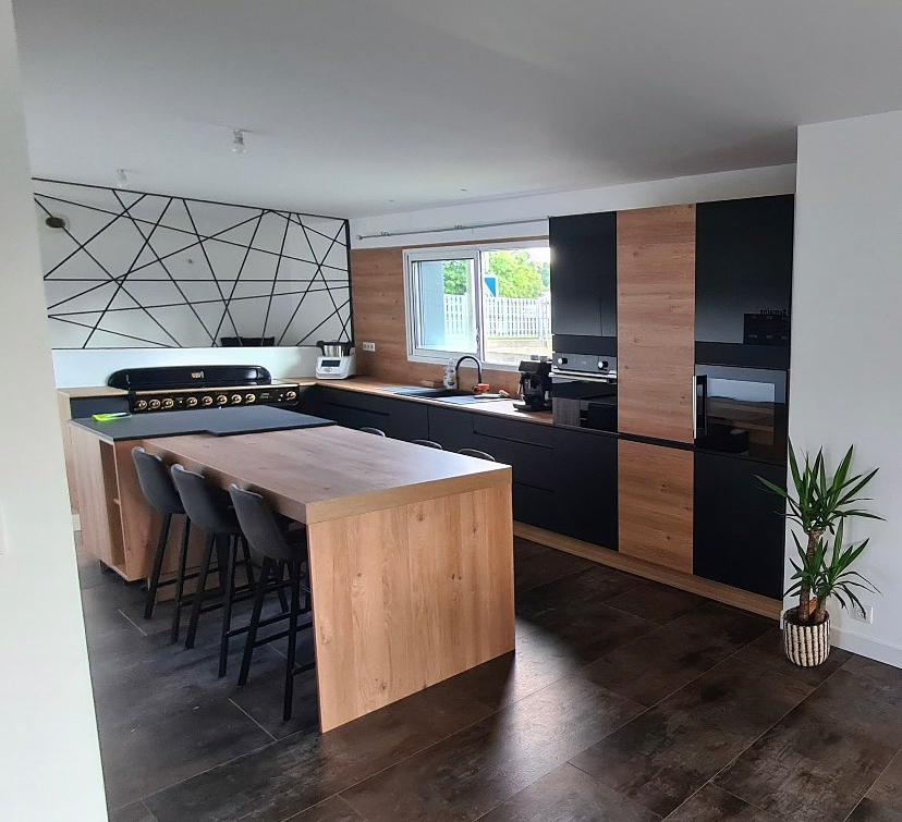 Cloison sans verre cuisine