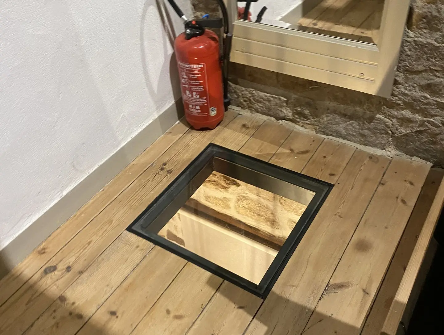plancher de verre