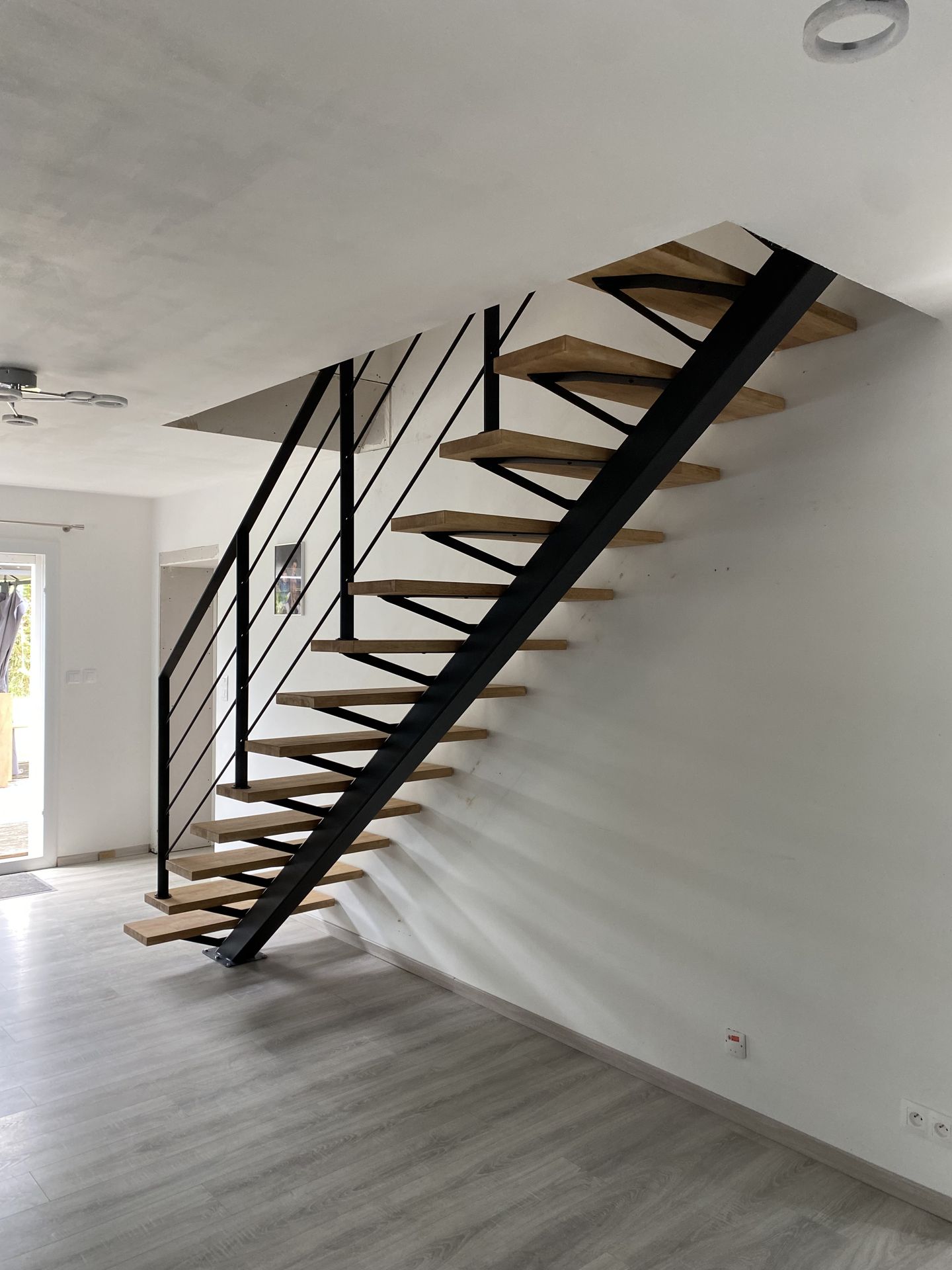 Escalier marche bois