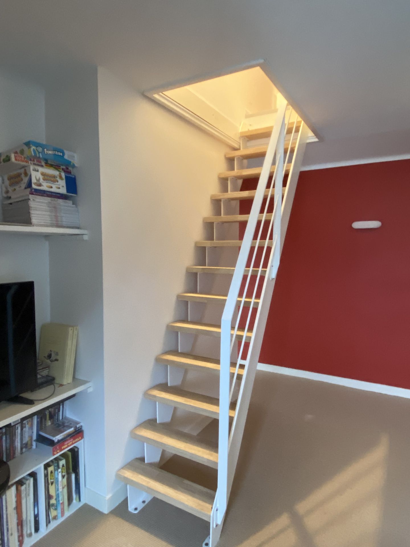 escalier blanc