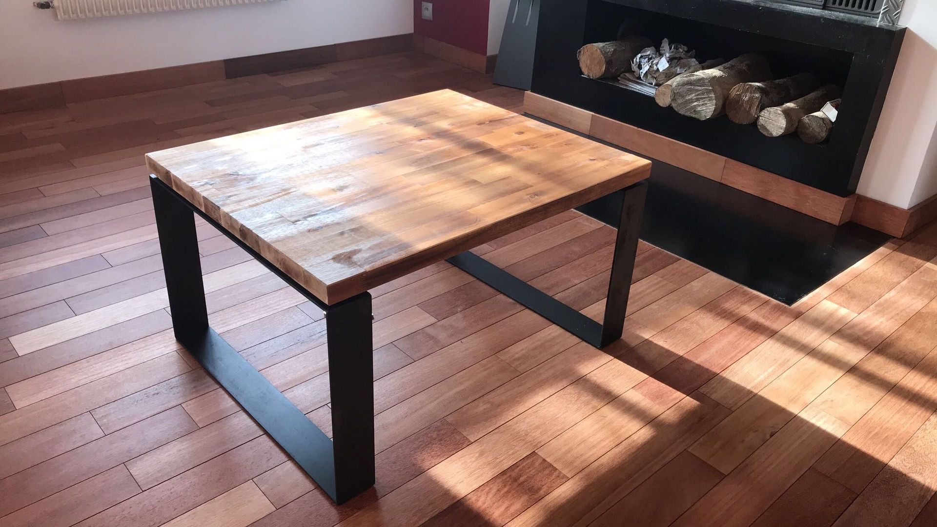 table basse acacia